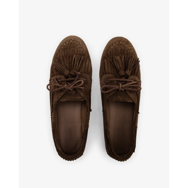 Isabel Marant Fersi Loafers in Chocolate | Loafers | Coveti