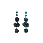 Isabel Marant Gia Earrings in Electric Blue and Silver | Women | Coveti