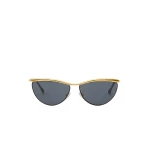 Isabel Marant Glam Cat-Eye Sunglasses in Gold Black and Grey | Women | Coveti