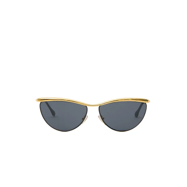 Isabel Marant Glam Cat-Eye Sunglasses in Gold Black and Grey | Women | Coveti