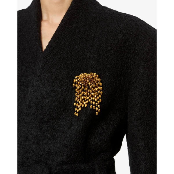 Isabel Marant Hanabi Brooch in Bronze and Silver | Brooches & Pins | Coveti