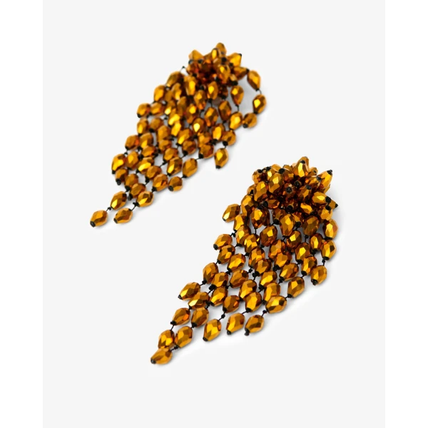 Isabel Marant Hanabi Earrings in Bronze and Silver | Earrings | Coveti