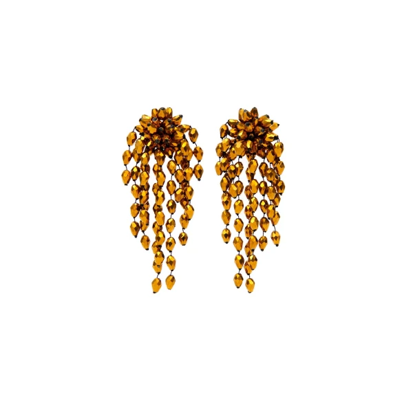 Hanabi Earrings in Bronze and Silver
