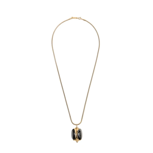 Hanae Long Necklace in Black