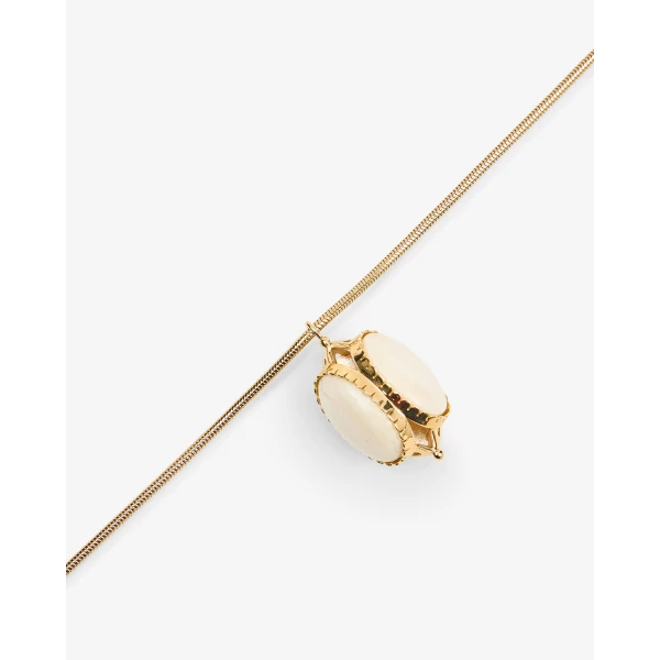 Isabel Marant Hanae Long Necklace in Ecru | Necklace | Coveti