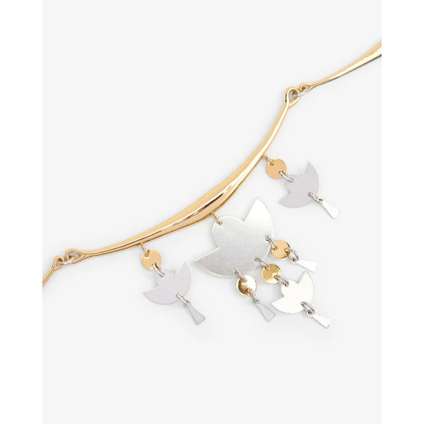 Isabel Marant Heija Choker in Silver and Gold | Necklace | Coveti