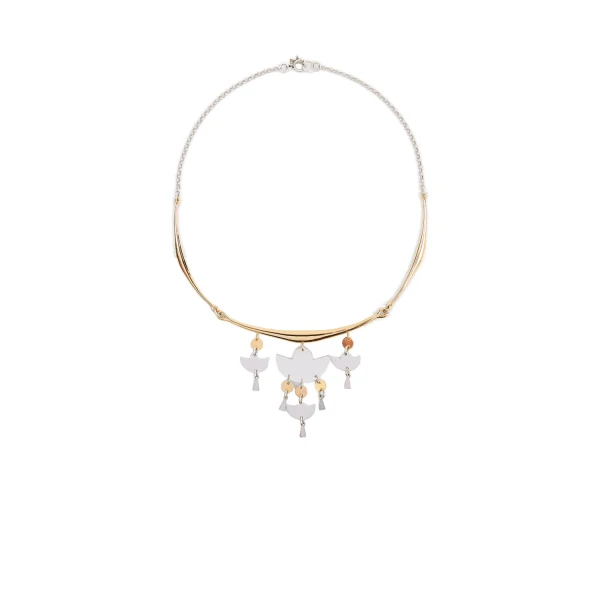 Heija Choker in Silver and Gold