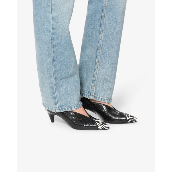 Isabel Marant Ilou Pumps in Black and Zebra | Heels | Coveti