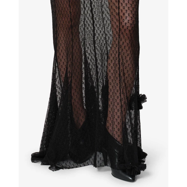 Isabel Marant Ioana Skirt in Black | Maxi Skirts | Coveti