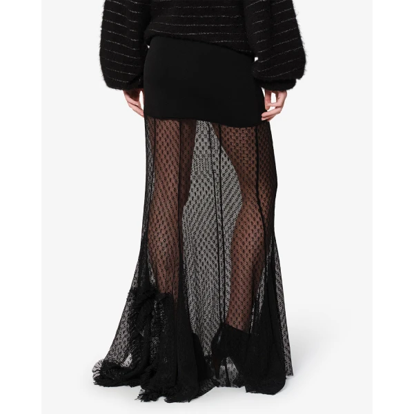 Isabel Marant Ioana Skirt in Black | Maxi Skirts | Coveti