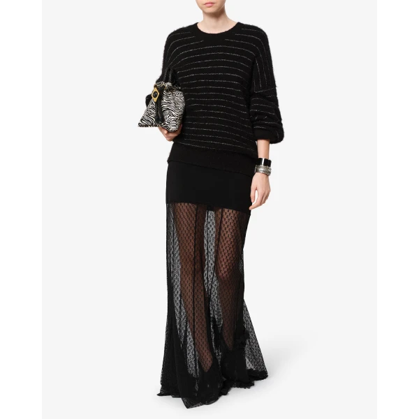 Isabel Marant Ioana Skirt in Black | Maxi Skirts | Coveti