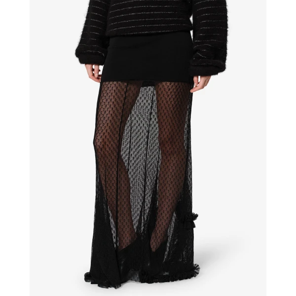 Isabel Marant Ioana Skirt in Black | Maxi Skirts | Coveti