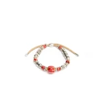 Isabel Marant Janis Bracelet in Red and Silver | Women | Coveti
