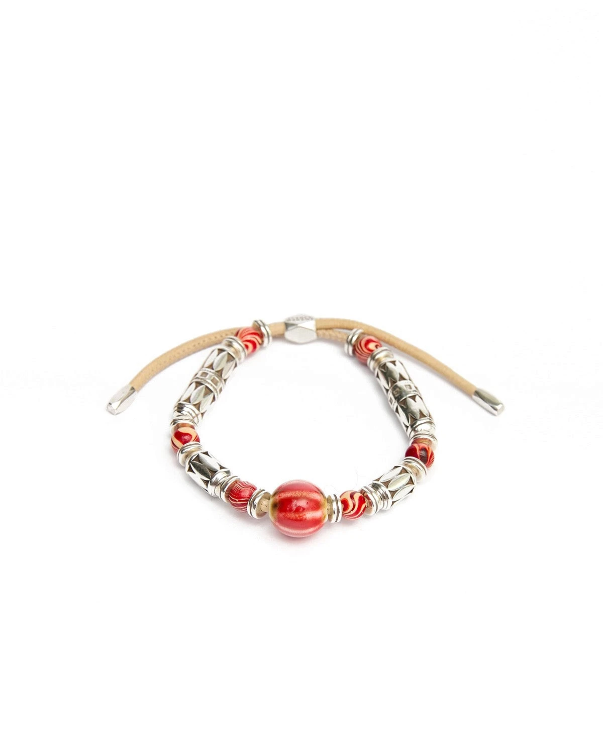 Isabel Marant Janis Bracelet in Red and Silver Isabel Marant Janis Bracelet in Red and Silver | Women | Coveti