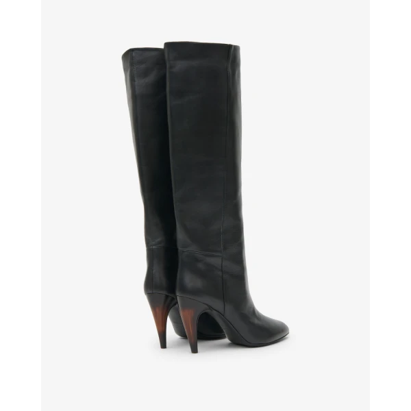 Isabel Marant Jany High Boots in Black | Boots | Coveti