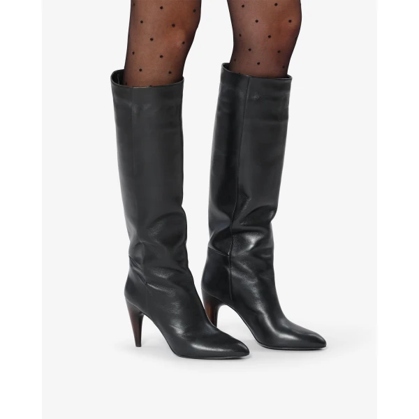 Isabel Marant Jany High Boots in Black | Boots | Coveti