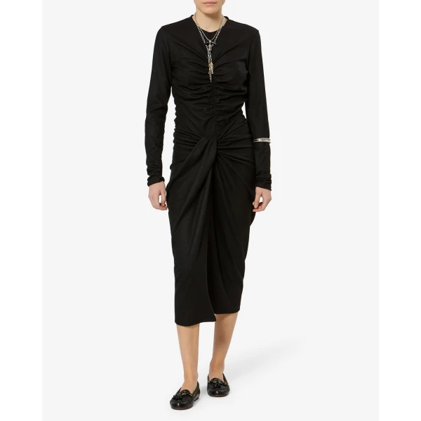 Isabel Marant Jeldia Skirt in Black | Midi Skirts | Coveti