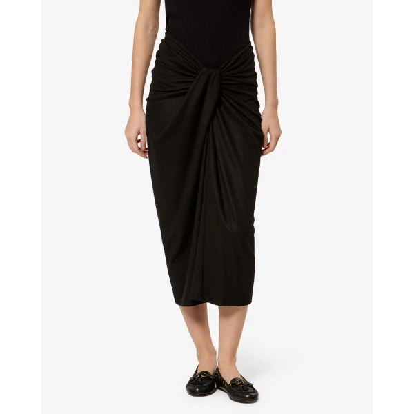 Isabel Marant Jeldia Skirt in Black | Midi Skirts | Coveti