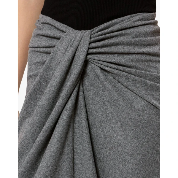 Isabel Marant Jeldia Skirt in Gray | Midi Skirts | Coveti
