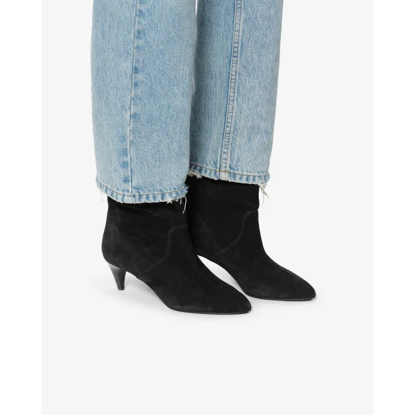 Isabel Marant Jiry Ankle Boots in Black | Boots | Coveti