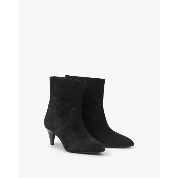 Isabel Marant Jiry Ankle Boots in Black | Boots | Coveti
