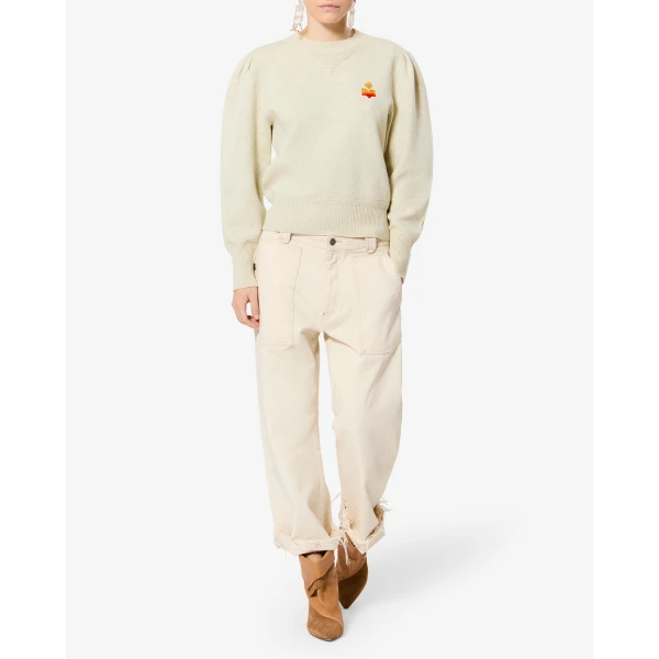 Isabel Marant Kelaya Sweater in Light Gray | Sweaters | Coveti