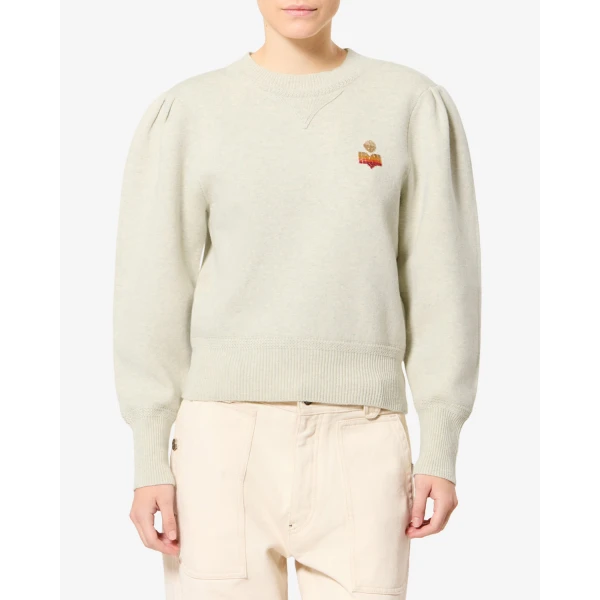 Isabel Marant Kelaya Sweater in Light Gray | Sweaters | Coveti