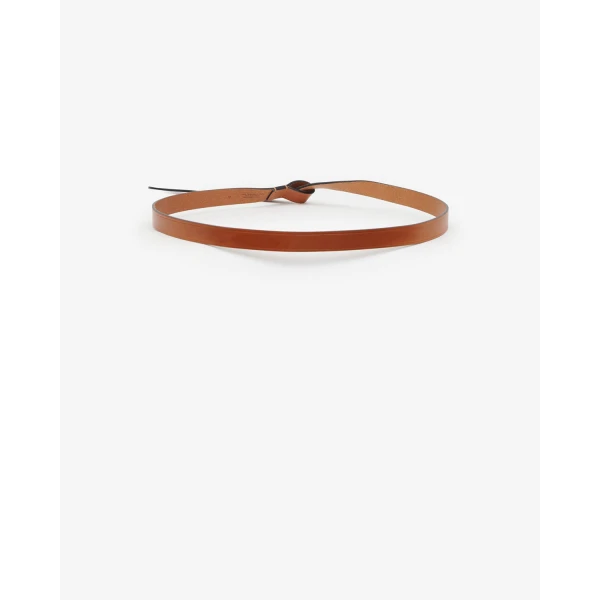 Isabel Marant Kirka Calfskin Leather Belt in Natural | Belts | Coveti