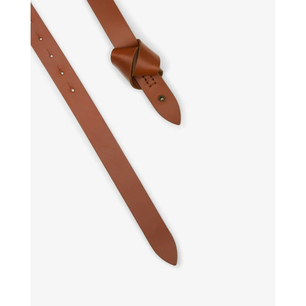Isabel Marant Lassio Leather Belt in Natural | Belts | Coveti