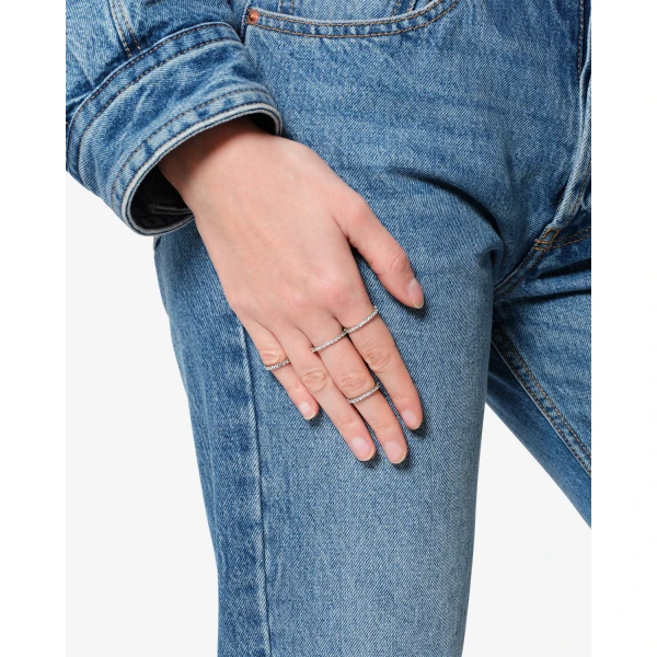 Isabel Marant Lauren Ring Set in Silver | Rings | Coveti