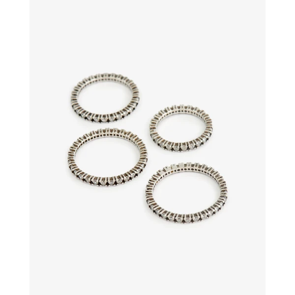 Isabel Marant Lauren Ring Set in Silver | Rings | Coveti