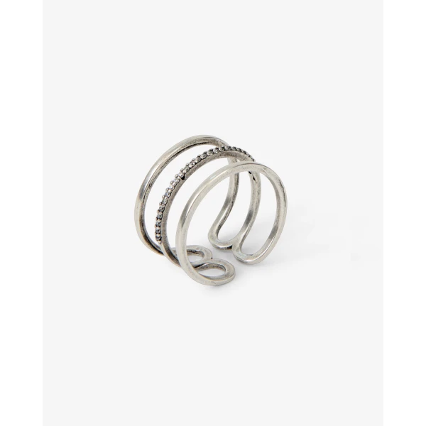 Isabel Marant Lauren Wide Ring in Silver | Rings | Coveti