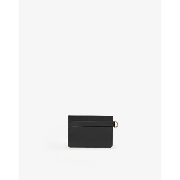 Isabel Marant Leather Oskan Card Holder in Black | Wallets & Purses | Coveti