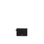 Isabel Marant Leather Oskan Card Holder in Black | Women | Coveti