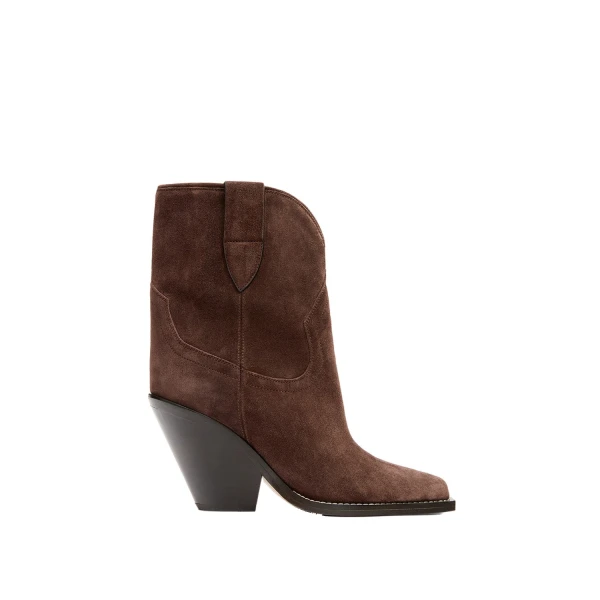 Isabel Marant Leyane Ankle Boots in Chocolate | Women | Coveti