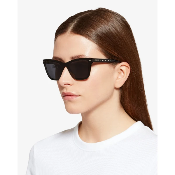 Isabel Marant Leyna Sunglasses in Black Palladium and Gray | Sunglasses | Coveti