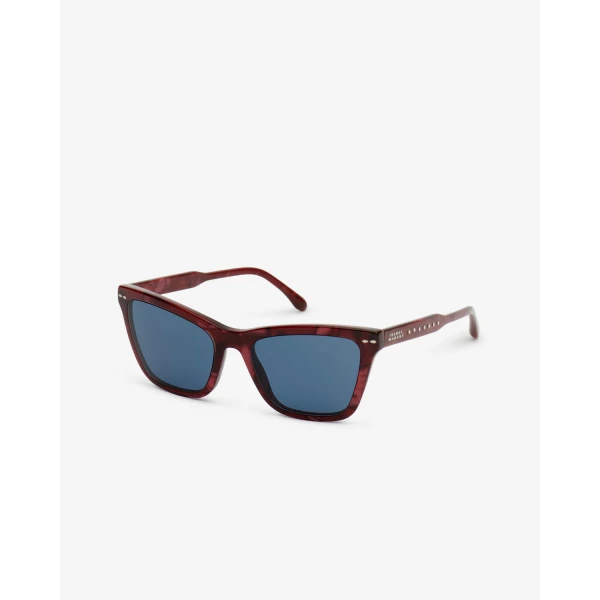 Isabel Marant Leyna Sunglasses in Marble Red and Blue | Sunglasses | Coveti