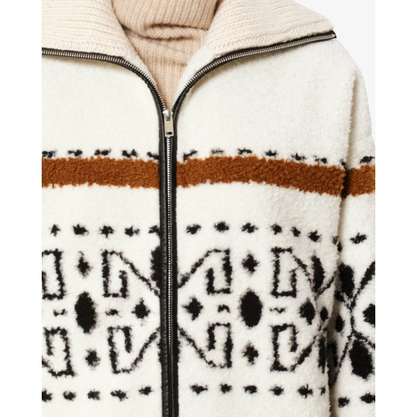 Isabel Marant Lijka Fleece Jacket in Ecru | Jackets | Coveti