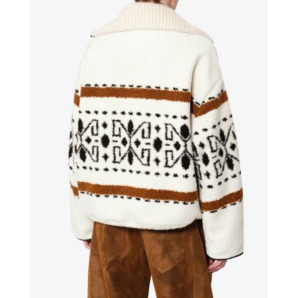 Isabel Marant Lijka Fleece Jacket in Ecru | Jackets | Coveti