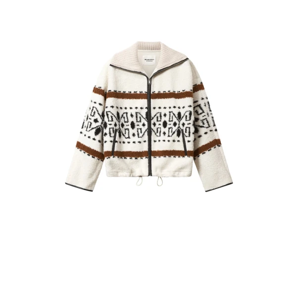 Isabel Marant Lijka Fleece Jacket in Ecru | Women | Coveti