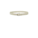 Isabel Marant Liliana Leather Belt in Chalk and Silver | Women | Coveti