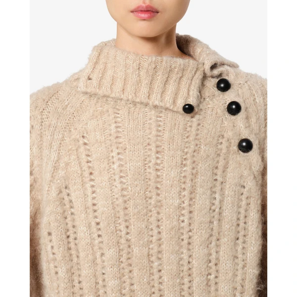 Isabel Marant Lily Alpaca Sweater in Beige | Sweaters | Coveti