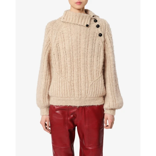 Isabel Marant Lily Alpaca Sweater in Beige | Sweaters | Coveti