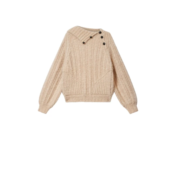Lily Alpaca Sweater in Beige