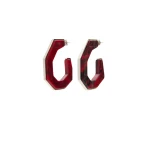 Isabel Marant Liu Earrings in Red and Silver | Women | Coveti