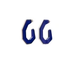 Isabel Marant Liu Earrings in Royal Blue and Silver | Women | Coveti