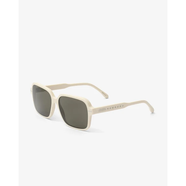Isabel Marant Loelia Sunglasses in Beige and Grey | Sunglasses | Coveti