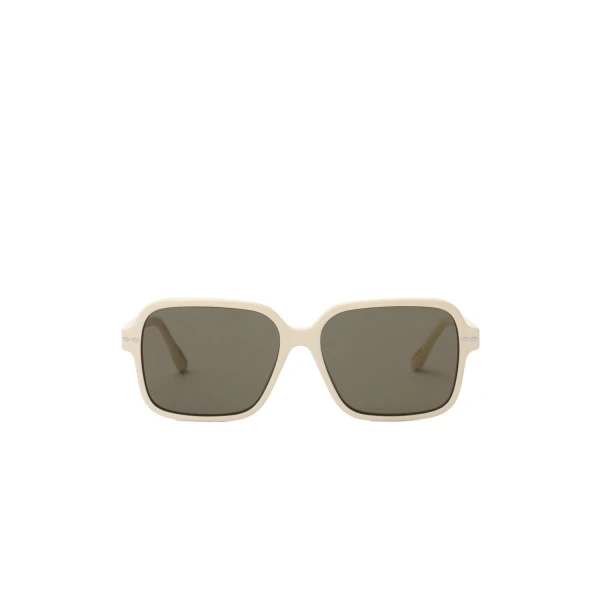 Loelia Sunglasses in Beige and Grey