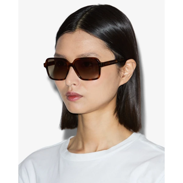Isabel Marant Loelia Sunglasses in Havana and Brown Shaded | Sunglasses | Coveti