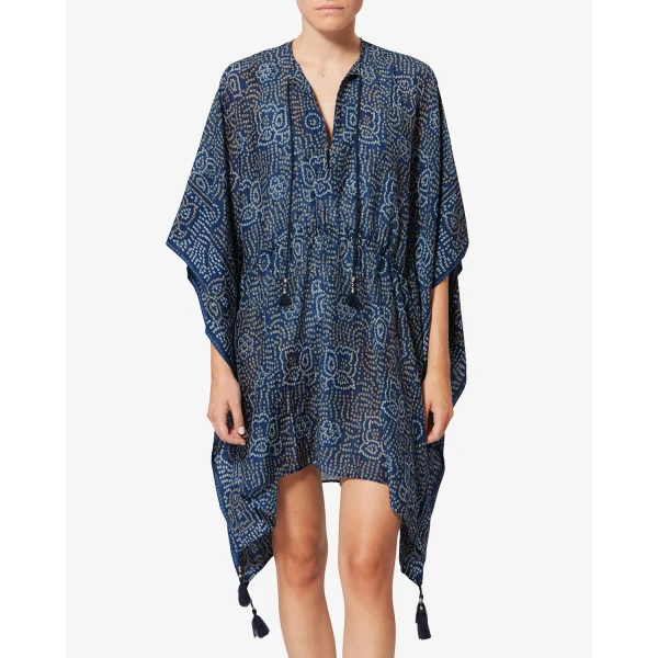 Isabel Marant Loreliz Kaftan in Blue | kaftan | Coveti